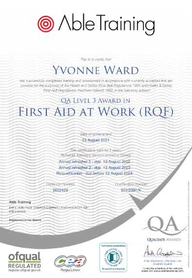 FirstAidAtWorkCertificate